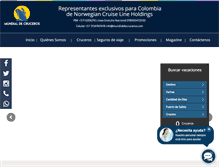 Tablet Screenshot of mundialdecruceros.com